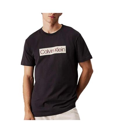 T-Shirt noir homme calvin klein jeans calvin klein label phantom - l