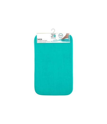 Tapis Salle de Bain Mémoire de Forme 50x80cm Turquoise