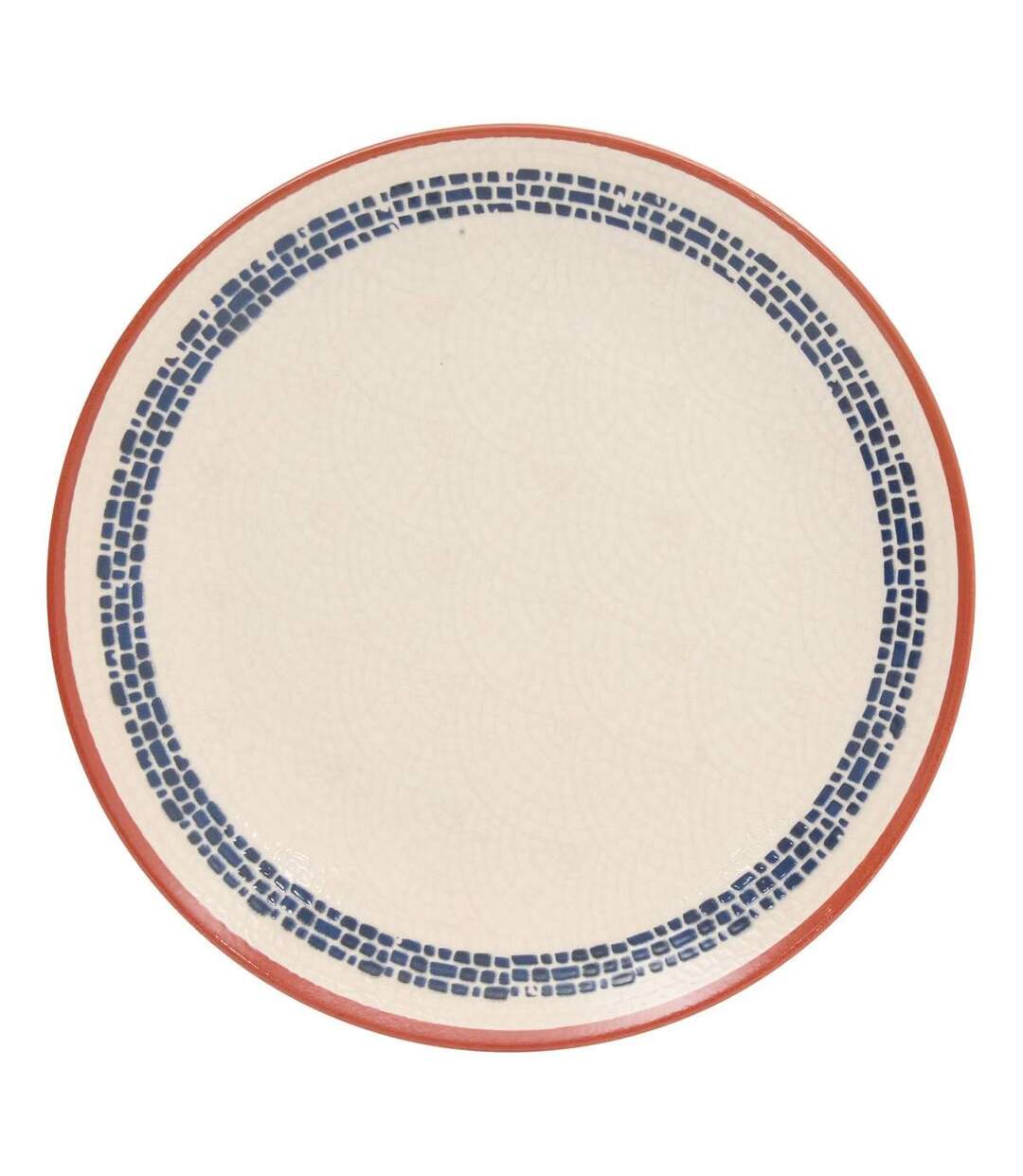 Lot de 6 Assiettes Plates Morgane 26cm Crème-1