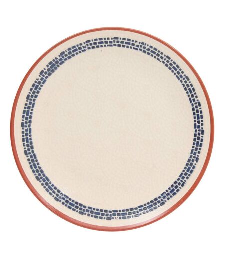 Lot de 6 Assiettes Plates Morgane 26cm Crème