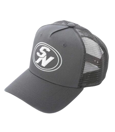 Casquette Trucker Motif/style Logo Brodé Homme Blanc Gris Societe Noir