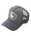 Casquette Trucker Motif/style Logo Brodé Homme Blanc Gris Societe Noir-1