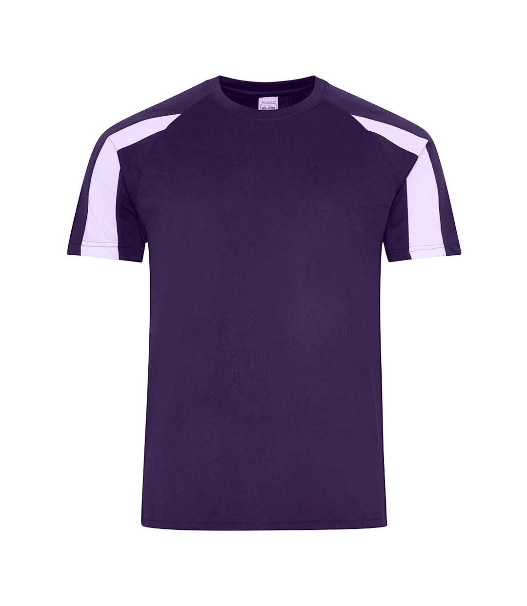 T-shirt homme violet / blanc AWDis Cool