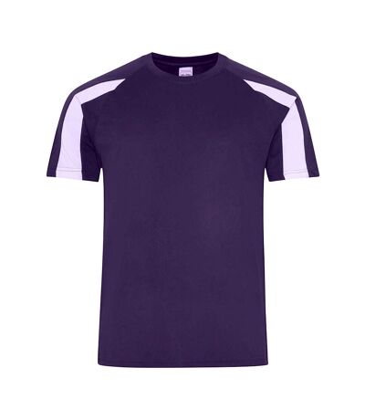 AWDis Cool - T-shirt - Homme (Violet / Blanc) - UTPC5918