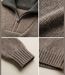CHALLENGER PRIMO3 — Pull camionneur col camionneur beige/marron : chaleur et style authentique-3