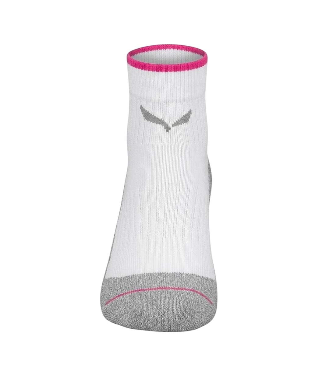 Lot De 2  Socquettes Ultra Femme Blanc Rose Salomon-2