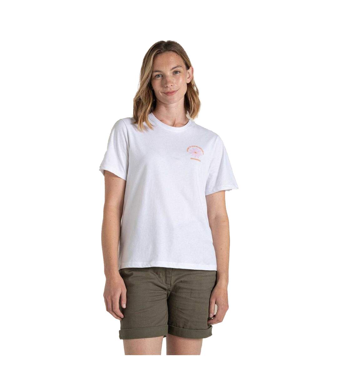 Womens/ladies Malibo Daisy Performance T-shirt White Craghoppers-2