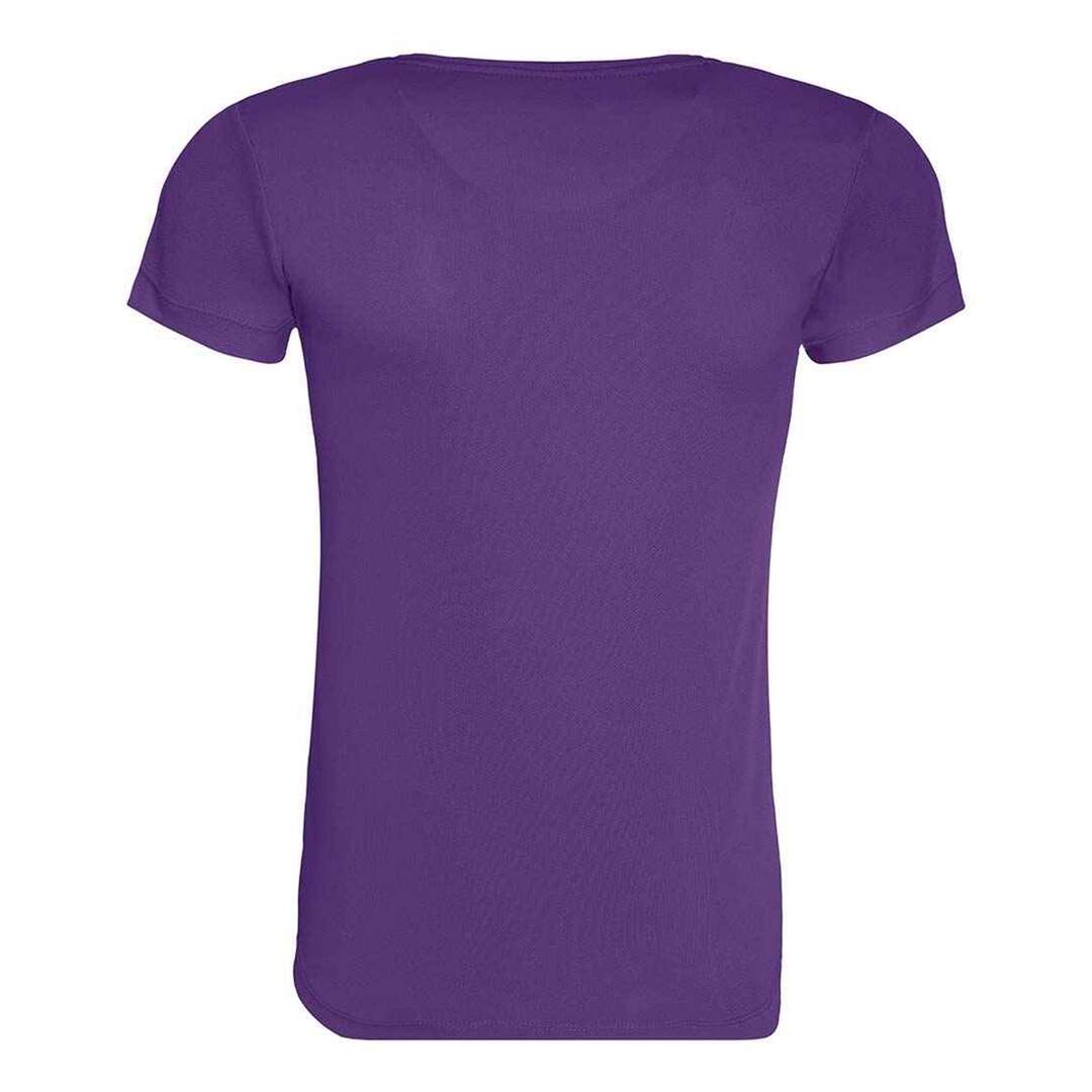 T-shirt cool femme violet Awdis-2