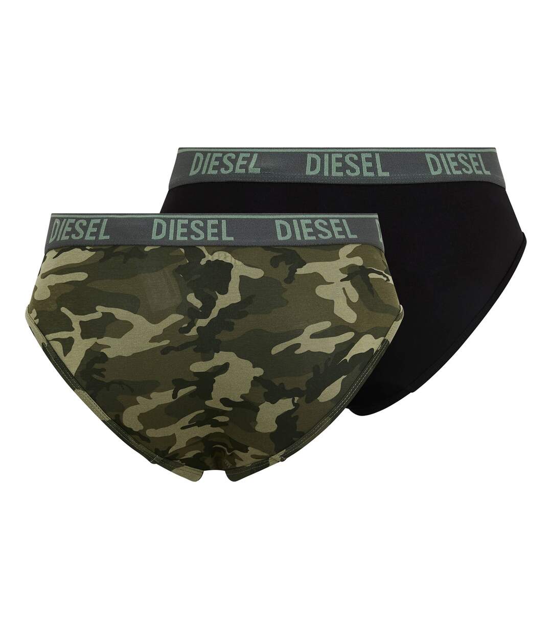 Lot De 3  Slips Motif/style Camouflage Homme Vert Camouflage Noir Diesel-2