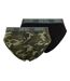 Lot De 3  Slips Motif/style Camouflage Homme Vert Camouflage Noir Diesel-2