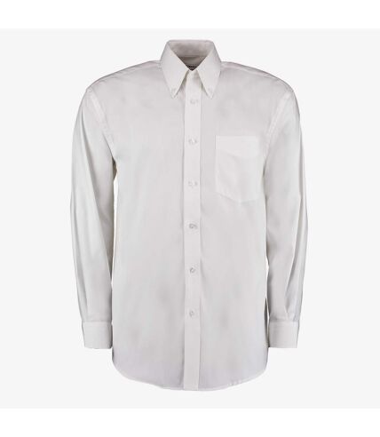 Kustom Kit Mens Long Sleeve Corporate Oxford Shirt (White)