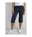Womens/ladies salena 3/4 shorts navy Weird Fish-3