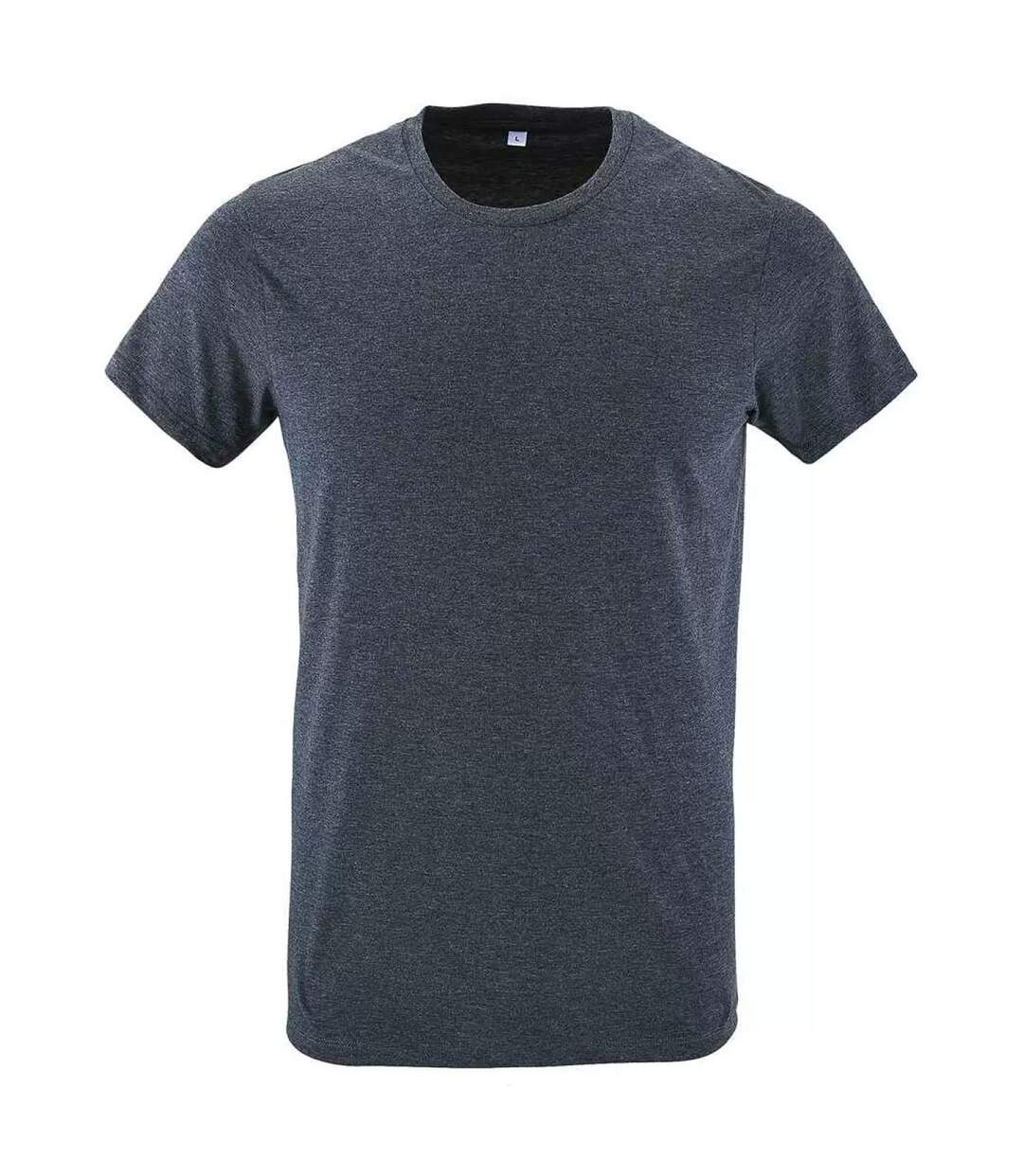 T-shirt Regent Homme Bleu Denim Chiné SOLS-1