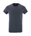 T-shirt Regent Homme Bleu Denim Chiné SOLS-1