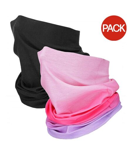 Cache-cou F027 Enfant Taille Unique Noir Rose 4F