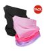 Cache-cou F027 Enfant Taille Unique Noir Rose 4F-1