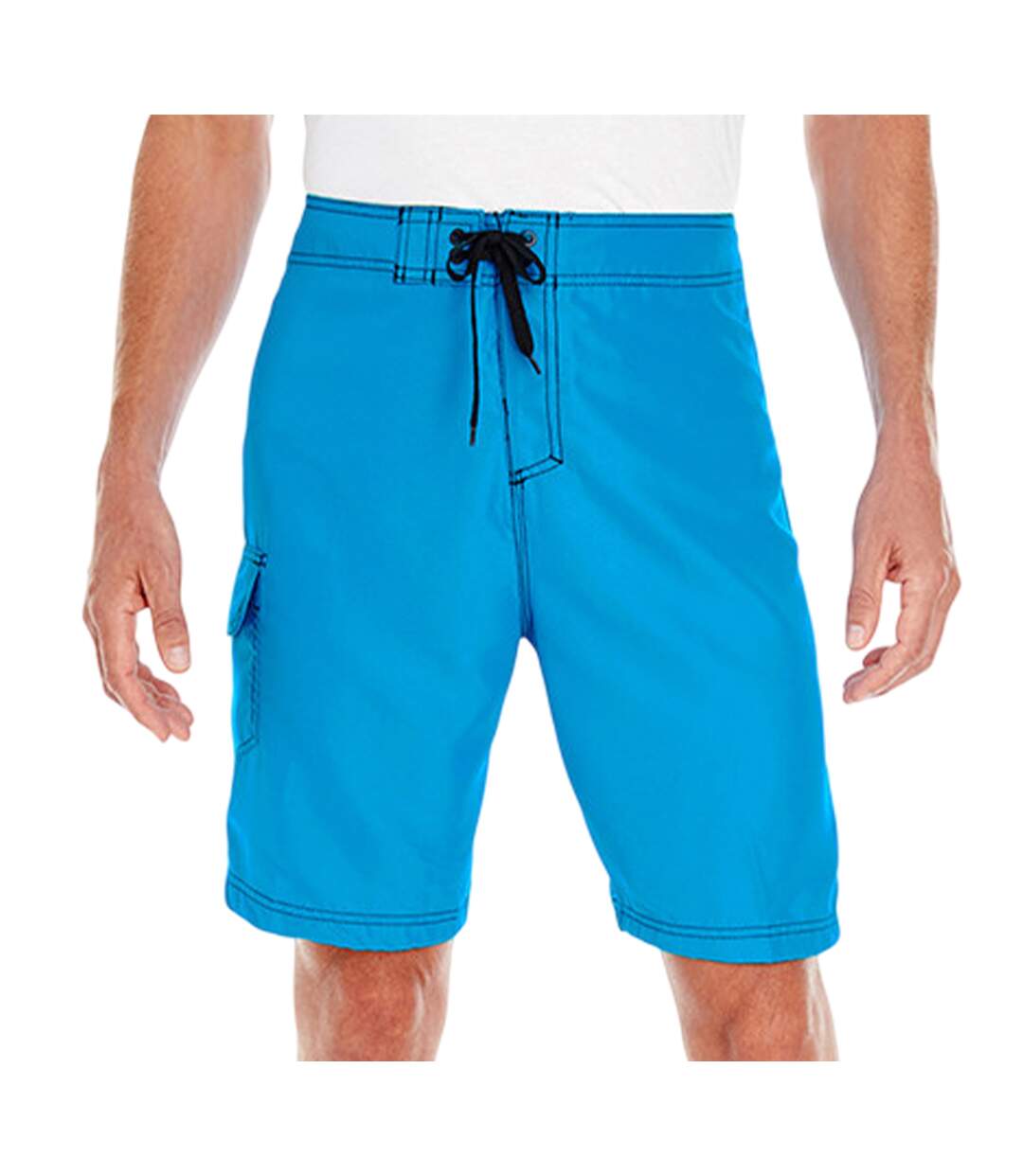 Boardshort Homme Bleu Néon Burnside-1