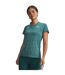 Womens/ladies Twist V Neck Loose Fit T-shirt Green Under Armour-1