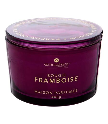 Bougie Parfumée en Verre Glowy 440g Framboise