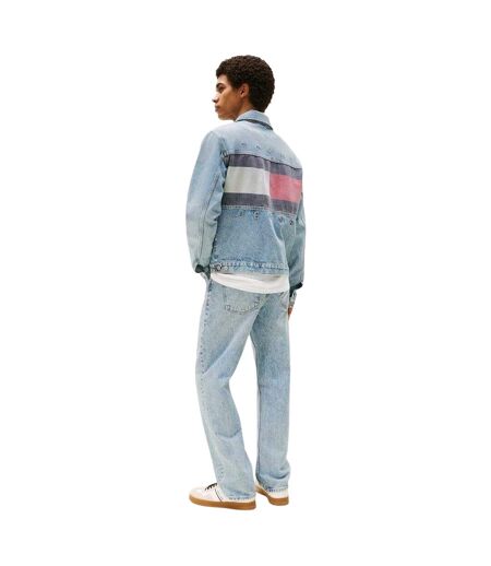 Veste En Jean Motif/style Drapeau Homme Bleu Tommy Jeans