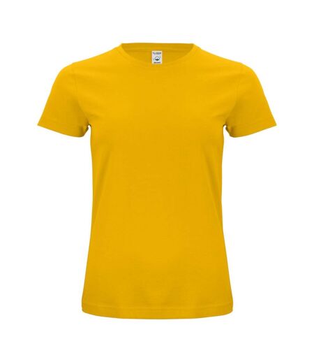 Clique Womens/Ladies Cotton T-Shirt (Lemon)