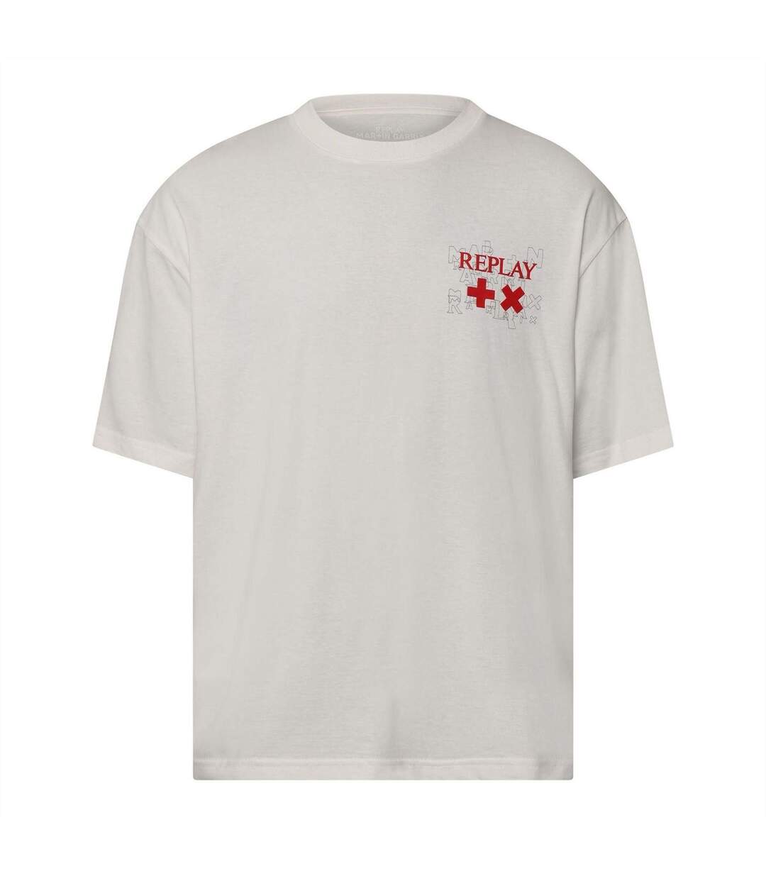 T-shirt Martin Garrix Homme Blanc Replay-1