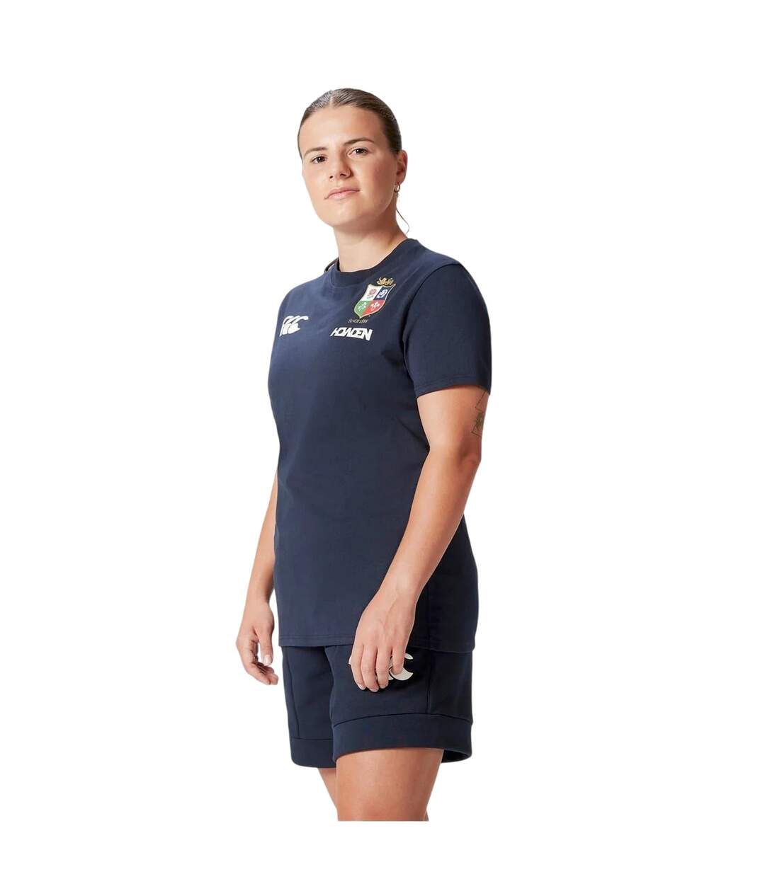 Womens/ladies 2024 British & Irish Lions Rugby T-shirt Dark Sapphire Canterbury-4