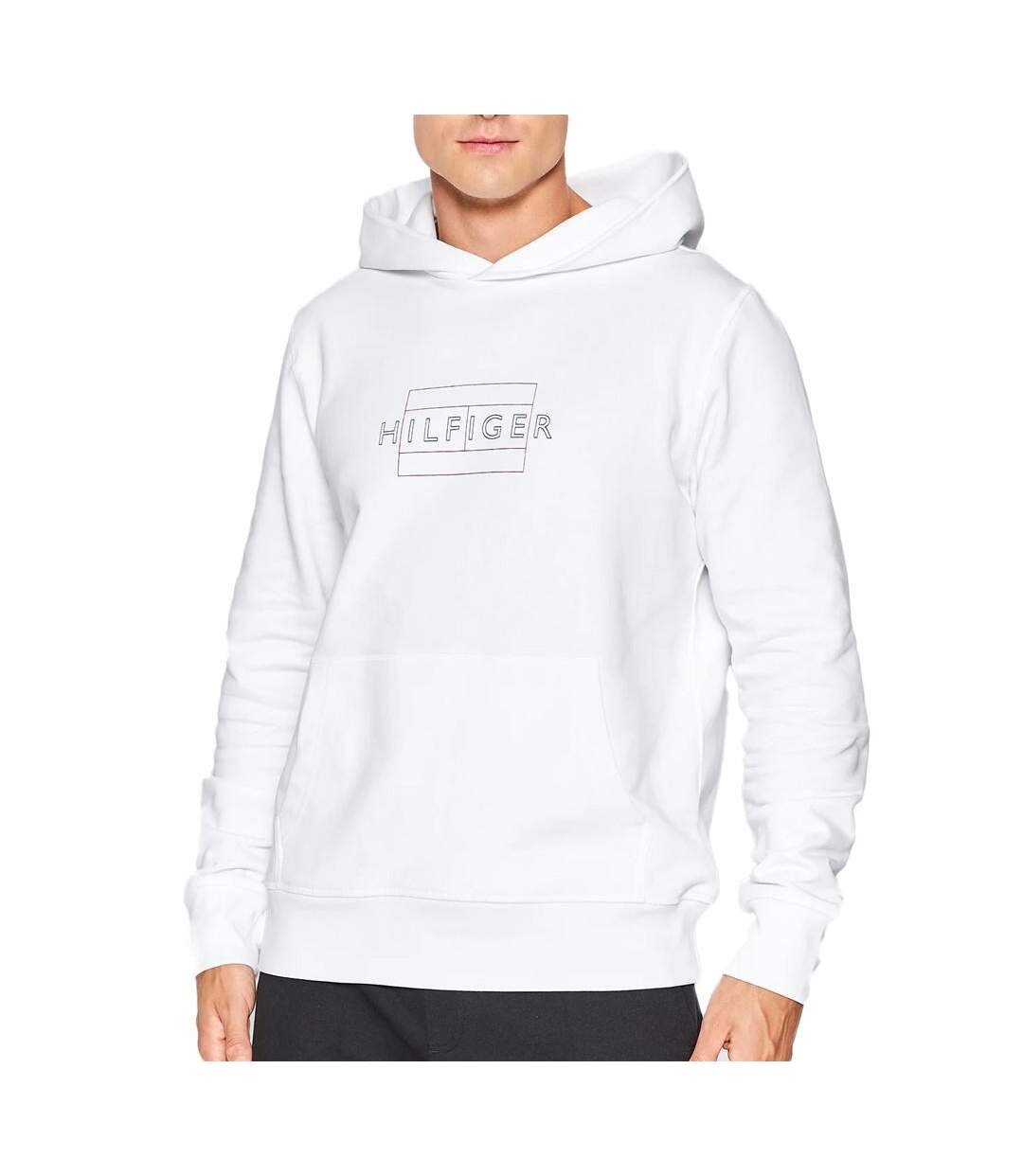 Sweat à Capuche Blanc Homme Tommy Hilfiger 598 - M-1