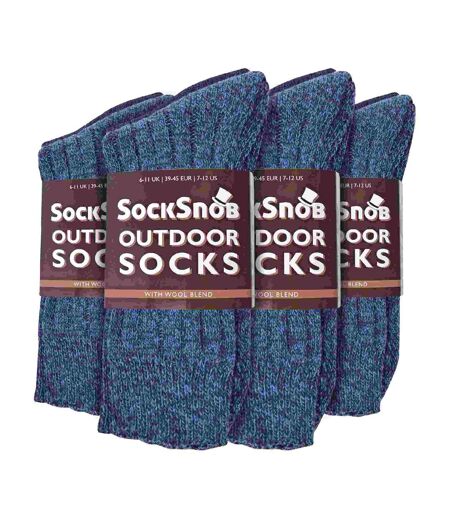12 paires de chaussettes chaudes et douces en laine pour hommes