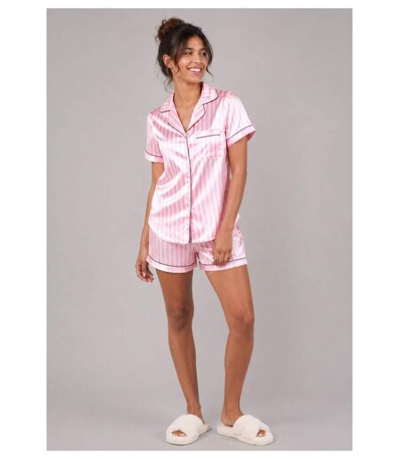Pyjashort fluide en satin
