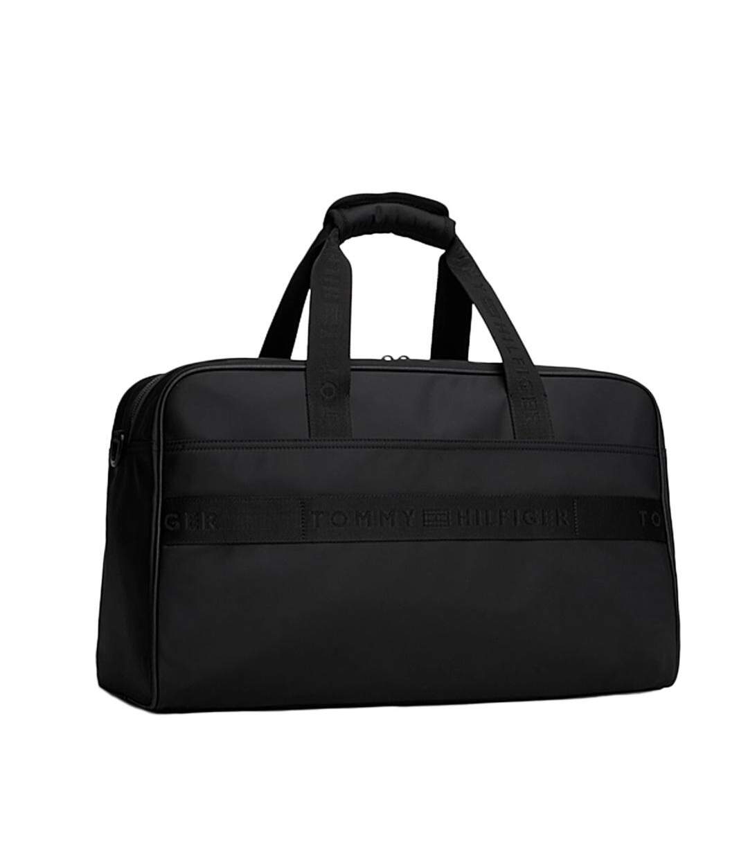 Sac de voyage noir homme tommy hilfiger repreve-2