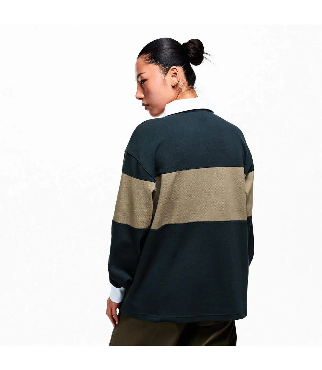 Polo Motif/style Blocs De Couleurs Nsw Femme Algue Nike-4