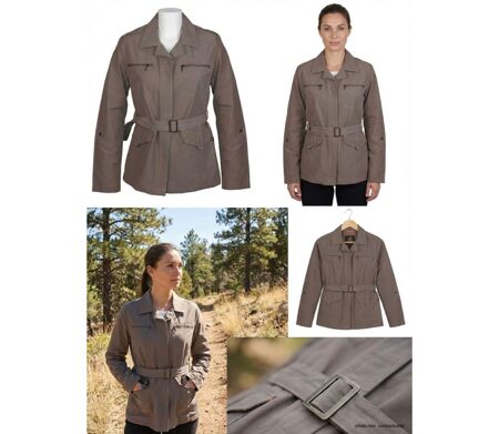 Veste Saharienne Rando Femme Ogalo Castor MarronSE9042
