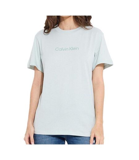T-shirt vert d'eau femme calvin klein jeans hero logo - m