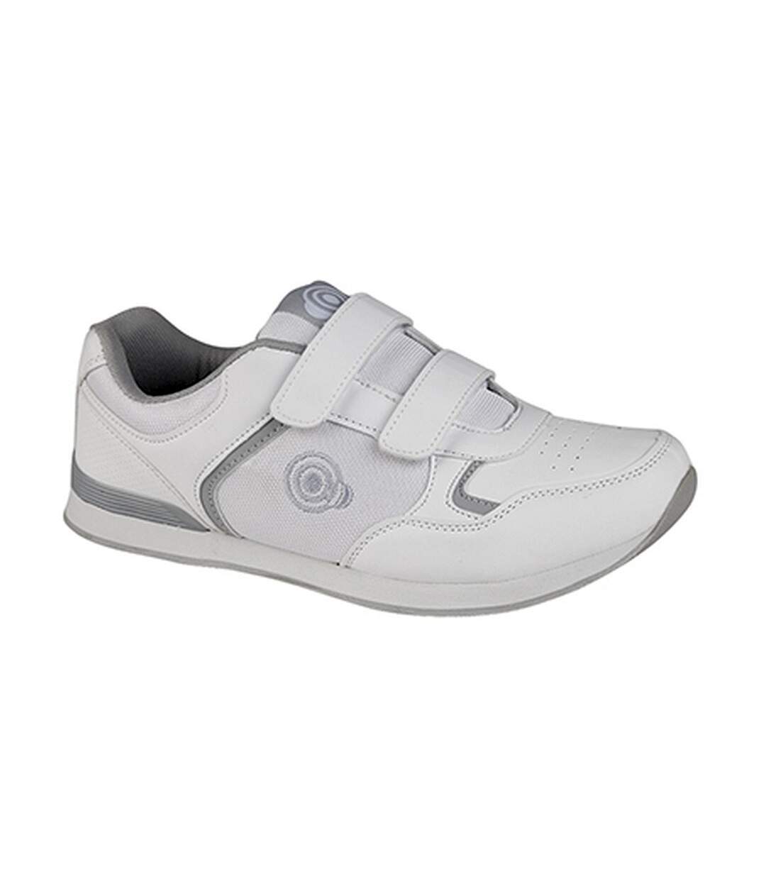 Drive chaussures de boulingrin homme blanc/gris Dek-1