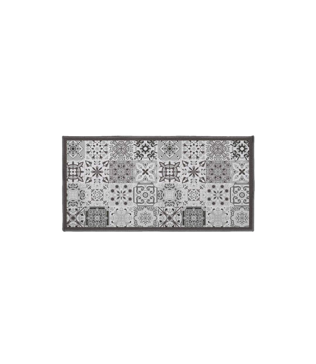 Tapis Déco Rectangle Persane 50x120cm Gris-1