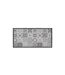 Tapis Déco Rectangle Persane 50x120cm Gris-1
