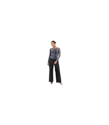 Haut Motif/style Tie-dye Femme Noir Blanc Brave Soul