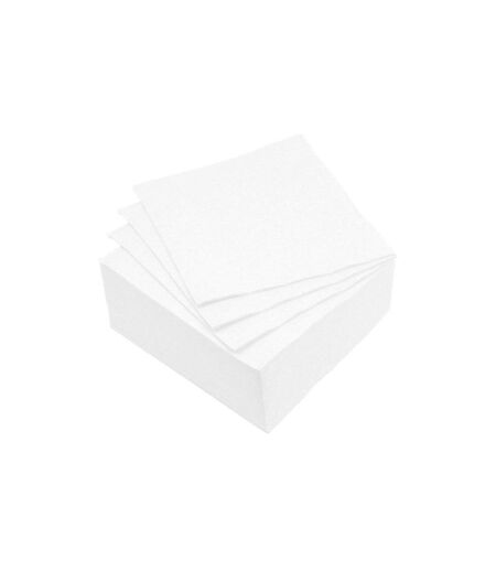 Lot de 40 Serviettes en Papier Cocktail 25x25cm Blanc