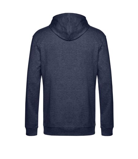 Sweat À Capuche Adulte Bleu Marine Chiné B&C