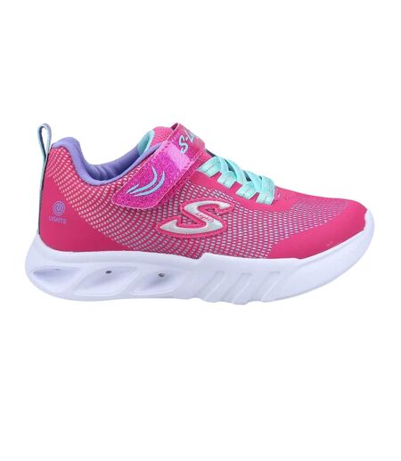 Baskets flicker flash fille rose / bleu / violet Skechers