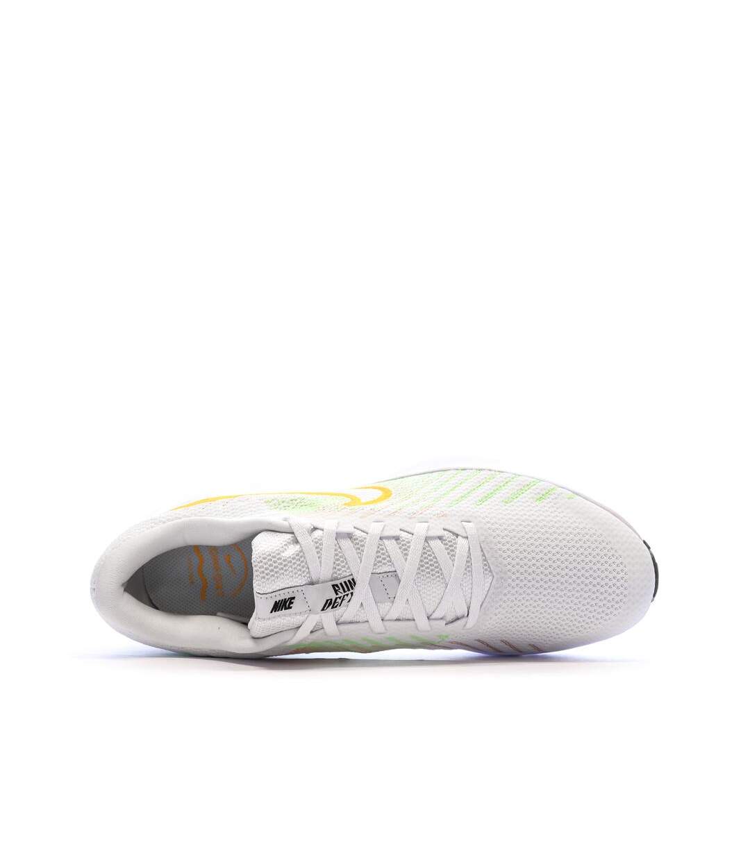 Baskets blanches/jaunes homme nike run defy-4