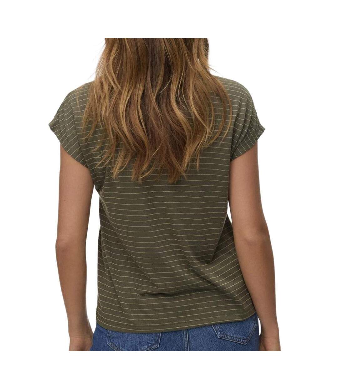T-Shirt kaki femme vero moda balola-2