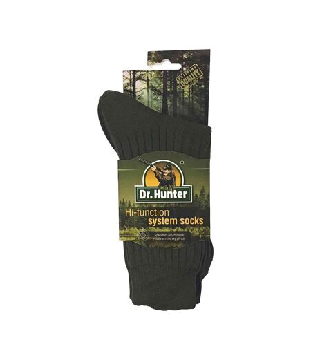 2 Pack Mens 100% Cotton Hiking Boot Socks
