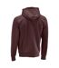Sweat À Capuche Motif/style Uni Customised Homme Bordeaux Mascot-2