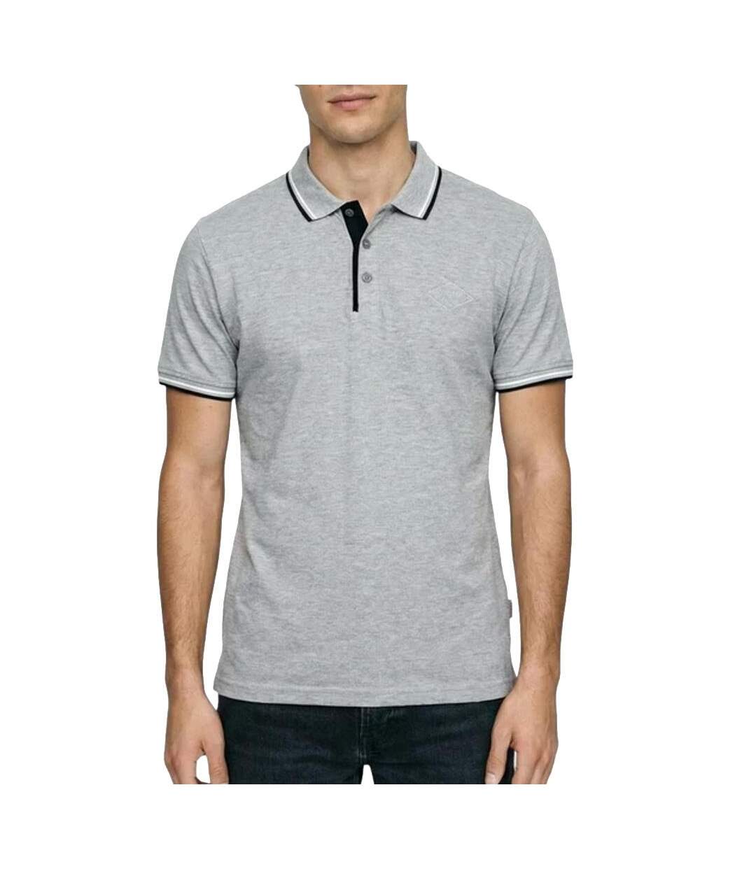 Polo gris homme lee cooper glc2044-1