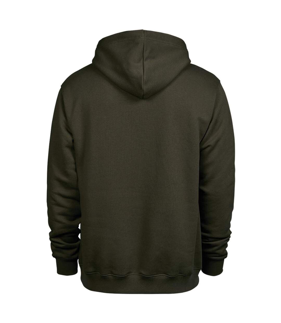 Sweat À Capuche Homme Vert Kaki Foncé Tee Jays-2