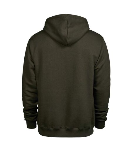 Sweat À Capuche Homme Vert Kaki Foncé Tee Jays