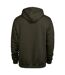 Sweat À Capuche Homme Vert Kaki Foncé Tee Jays-2