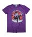T-shirt Motif Comte Vampirouette Fang Club Adulte Violet Sesame Street-2